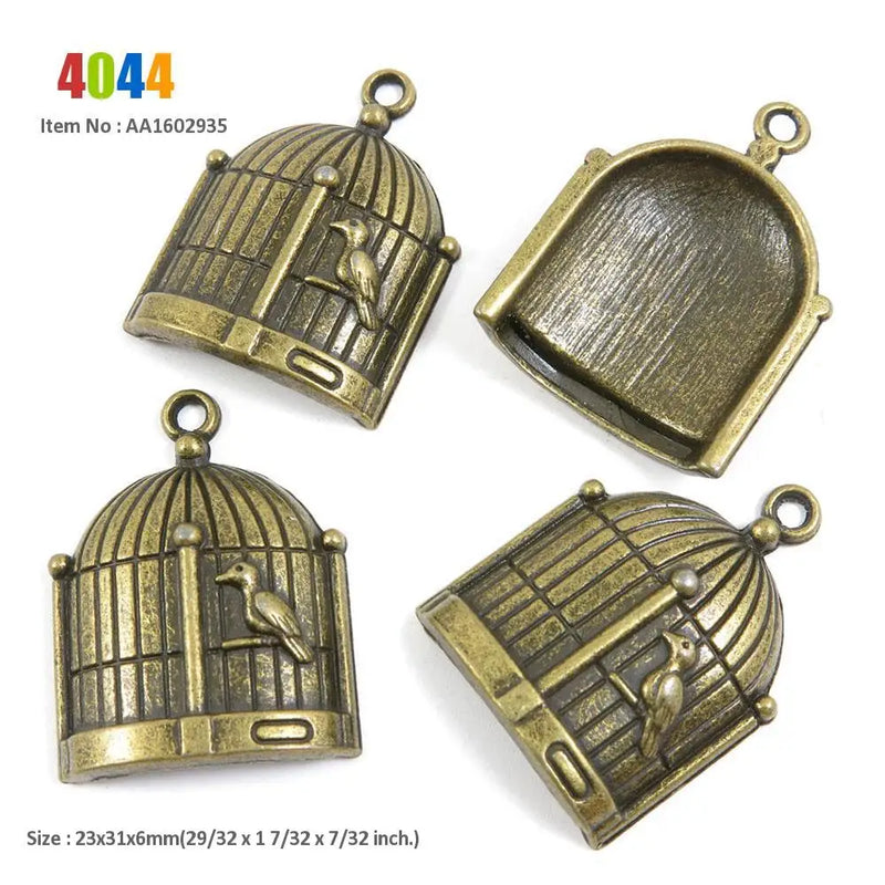 Charms Suppliers Bird Birdcage Hare Rabbit Easter Leaf