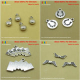 Money Bag Horseshoe Horse Hoof Poker Cards Heart Wings Charms