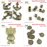 Boat Anchor Cube Numeral 9 Loose Beads Bear Charm Elizabeth II Tag Sign