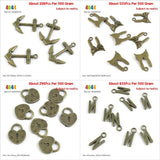 Boat Anchor Rabbit Bra Love Lock Alphabet Letter N Charms