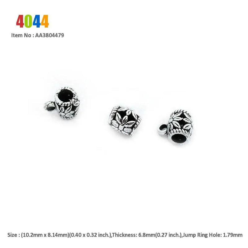 Bow Knot Tube Bead Bail Cord Ends Chinese Blessed Coins Charms