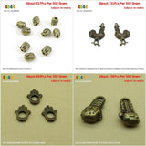 Buddha Head Rooster Chicken Hamsa Hand Boxing Glo Beads