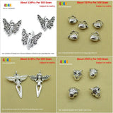 Butterfly Fairy Wings Cross Leopard Head Loose Beads
