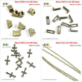 Butterfly Loose Beads Alphabet Letter L Latin Cross Chain 3mm