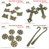 Butterfly Cross Steampunk Wheel Gear Flower Bookmark Charms