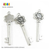 Clock Key of Time Lucky Clover Unicorn Paris Eiffel Tower Charms