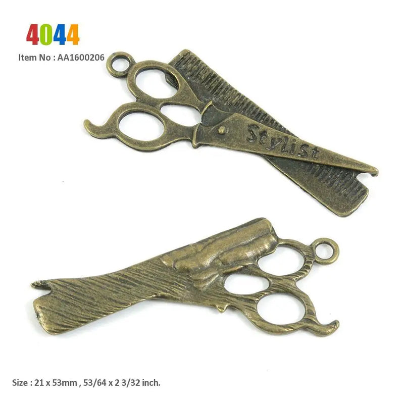 Haircut Scissors Charm Pendant for Jewelry Making