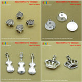 Crown Loose Beads Eight Diagrams Violin Charms for Jewelry Making