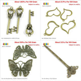 Crown Key Heart Butterfly Cherry Blossoms Bookmark Hair Stick