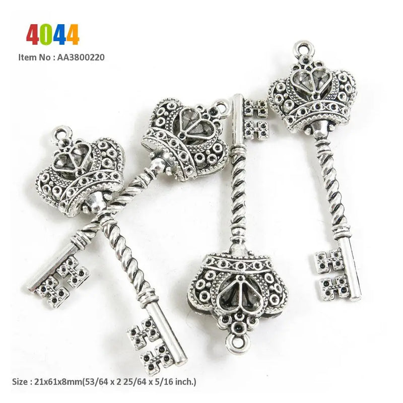 Crown Skeleton Key Taxi Compact Car Daughter Love Heart Carp Fish