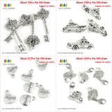Crown Skeleton Key Taxi Compact Car Daughter Love Heart Carp Fish