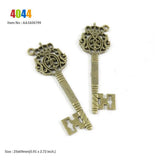 Crown Skeleton Key Telescope Charms Lot