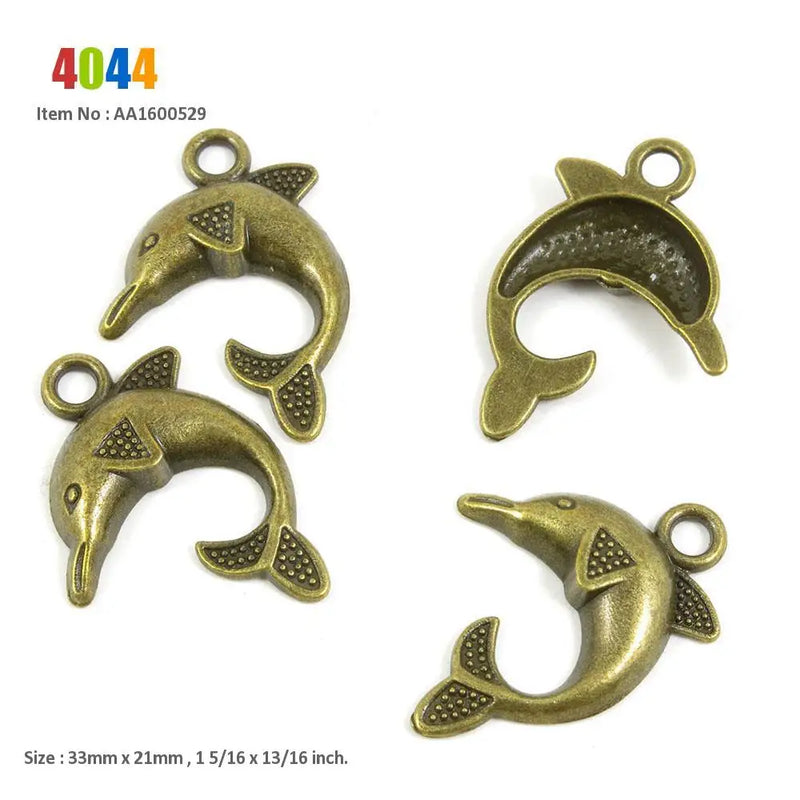 Mixed Metal Charms for Jewelry Making, 100 pcs Pack