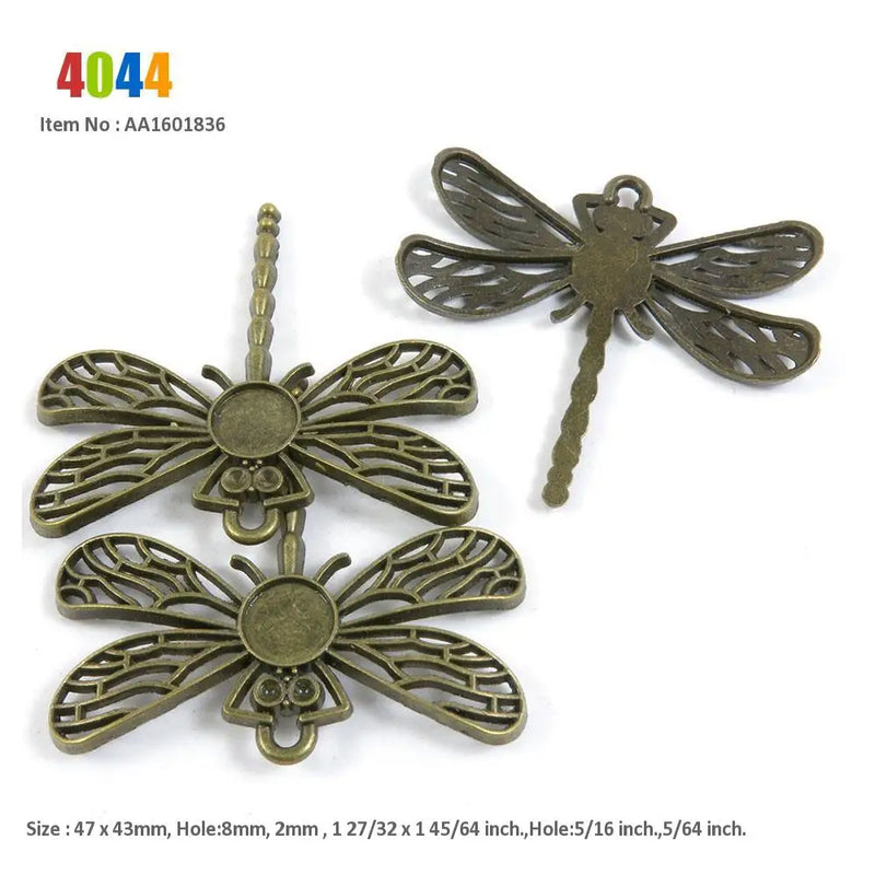 Dragonfly Horse Carriages Christmas Deer Steampunk Gear Wheel Charms