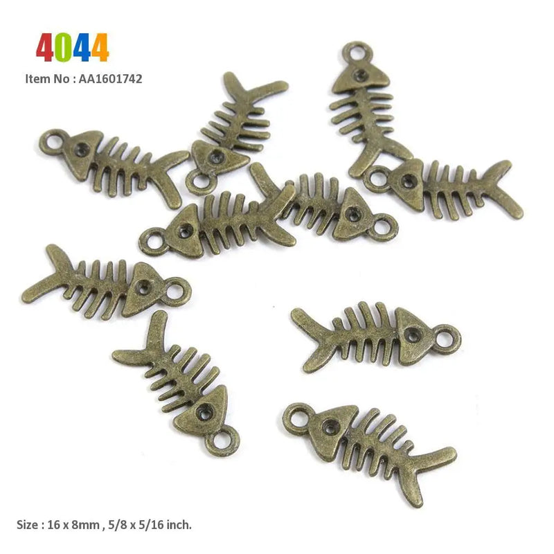 Fish Bone Bowtie Saber Sword Peas Bean Charms