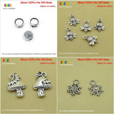 Flat Loose Beads Bee Honeybee Mushroom Worm Christmas Xmas Snowflake