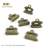 Flatiron Iron Owl Key of Love Square Loose Beads