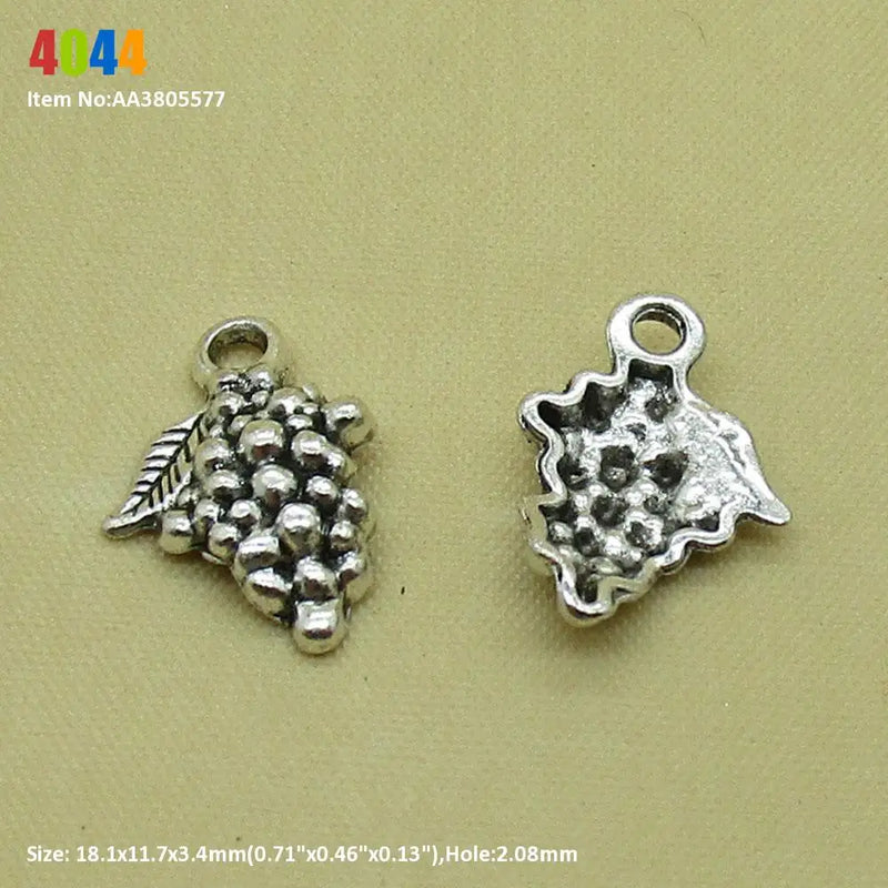 Grapes Tortoise Turtle Pirate Skull Charms