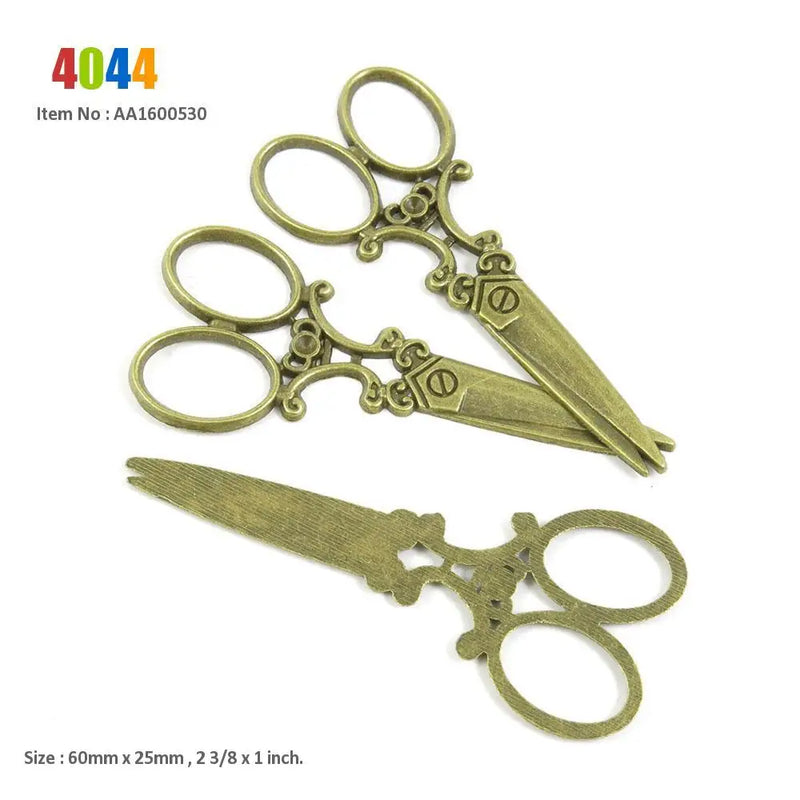 Scissors Charm Haircut Tool Silver Pendant