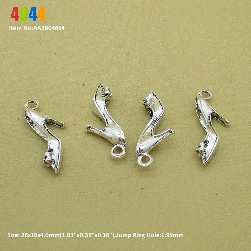 High Heel Shoes Flute Latin Cross Crown Charms for Jewelry Making