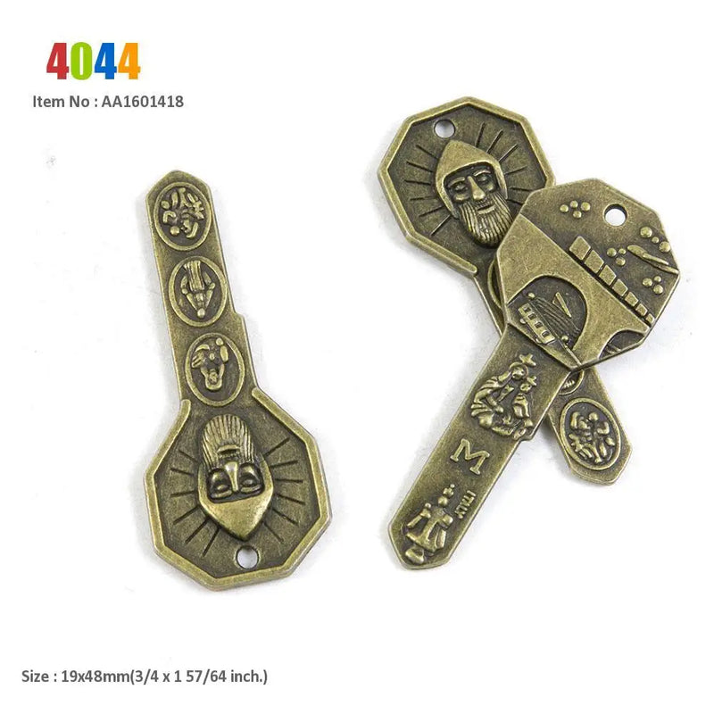 Skeleton Key Winne Bear Pocket Watch Charms
