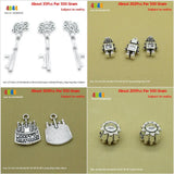 Key Bottle Opener Robot Birthday Cake Smiley Sun Face Loose Beads