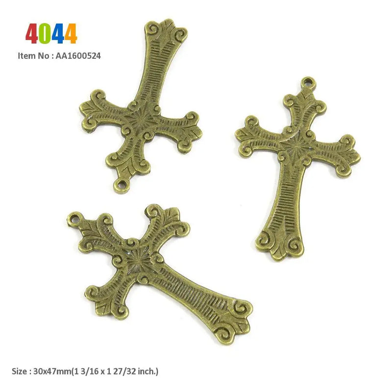 Latin Cross Compass Angel Charms Lot