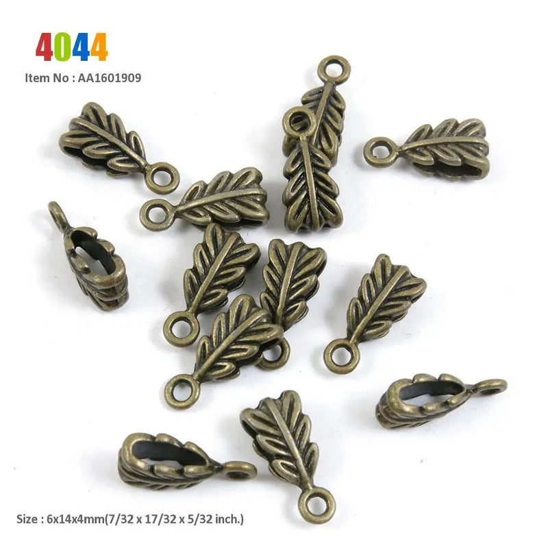 Leaf Bail Cord Ends Bow Knot Dragon Snail Conch Shell Charms