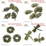 Leaf Leaves Barn Lantern Rose Wreath Dragonfly Charms Supplies
