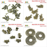 Leaf Rabbit Girl Easter Tube Bead Bail Cord Ends Flower Charms Lot