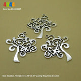 Tree Oak Mermaid Hollow Cross Pug Dog Charms