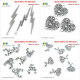 Love Hearts Deer Buck Tennis Racket Charms Set