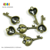 Jewelry Making Charms Suppliers Lock Skeleton Key Love Heart Scorpion