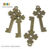 Skeleton Key Chain Lobster Clasp Buckle Alphabet Letter A Loose Beads B