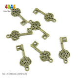 Skeleton Key Heart Love Arrow Bowknot Umbrella Charms