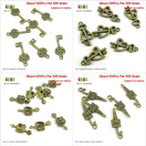 Skeleton Key Heart Love Arrow Bowknot Umbrella Charms