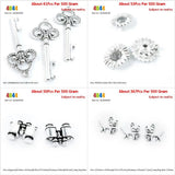 Skeleton Key Sunflower Cat Charm Lot
