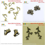 Musical Note Christmas Bells Ice Skate Branch Leaves Charm