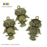 Owl Alphabet M Signs Charms for Jewelry Making