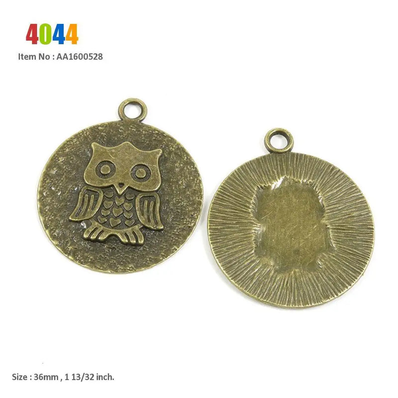 Owl Leaf Coconut Palm USA Flag Charms Lot