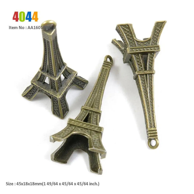 Eiffel Tower Skeleton Key Heart London Bus Charms