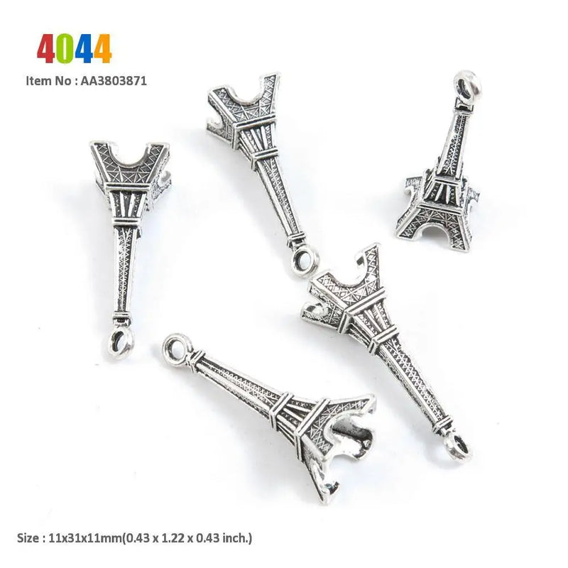 Paris Eiffel Tower Owl Flower Grass Round Tag Poker Rabbit Hare Easter