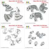 Peacock Thai Elephant Cat Kitten Tag Fish Loose Beads