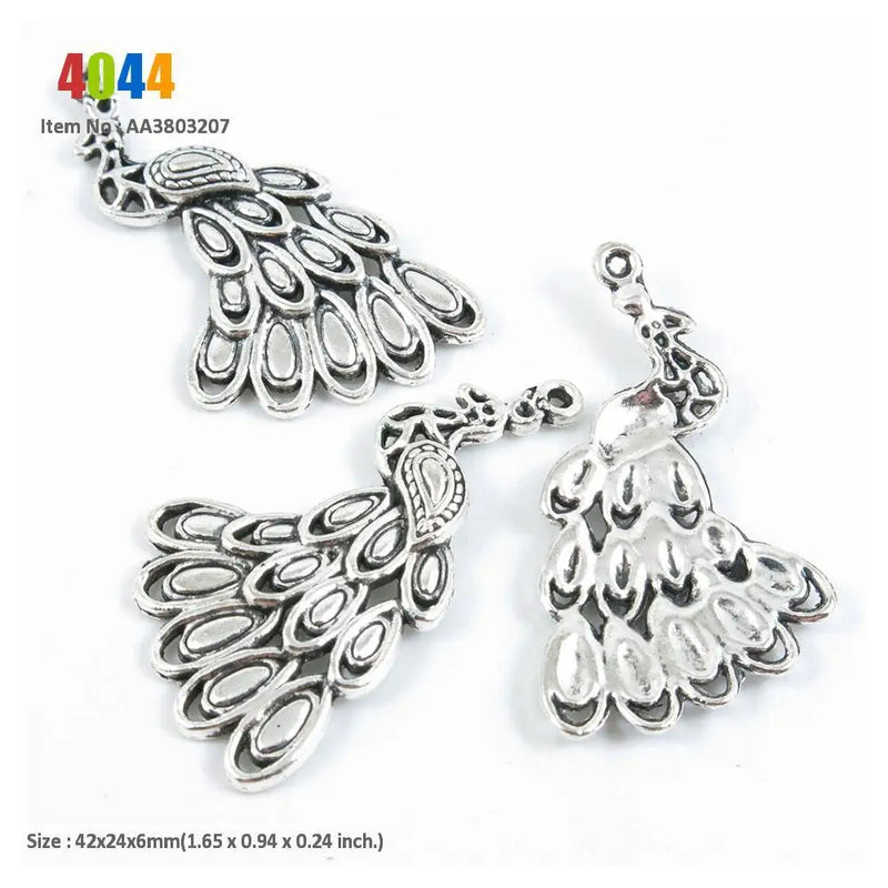 Peacock Thai Elephant Cat Kitten Tag Fish Loose Beads