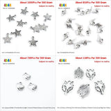 Pentagram Star Birds Angel Wing Heart Wolf Head Charms