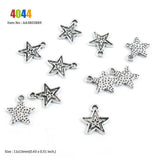 Pentagram Star Birds Angel Wing Heart Wolf Head Charms