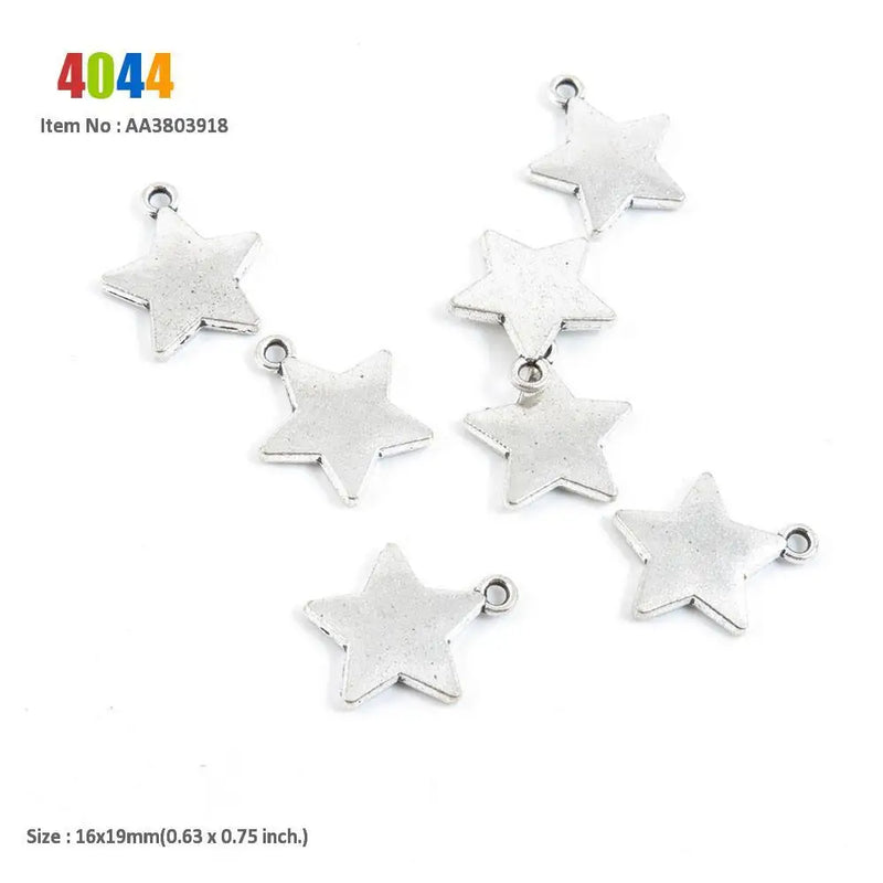 Mixed Charms for DIY Jewelry Making - Pentagram Star Daisy Plum Flower Mushroom