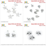 Mixed Charms for DIY Jewelry Making - Pentagram Star Daisy Plum Flower Mushroom