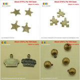 Jewelry Making Charms - Pentagram Star Jigsaw Puzzle Crown Basketball