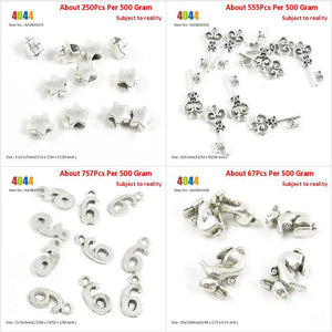 Pentagram Star Magic Skeleton Key Rabbit Hare Earring Charms
